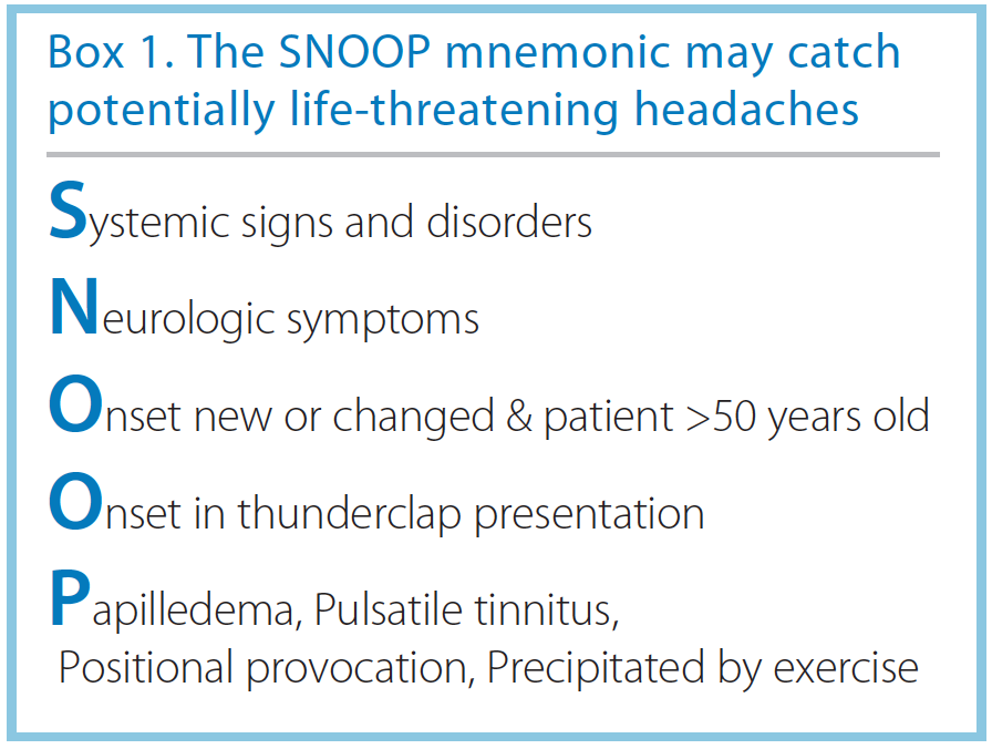 Ruling Out Secondary Headache Practical Neurology